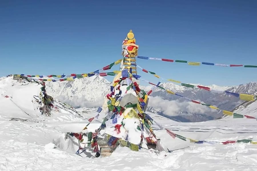 Skiing in Muktinath