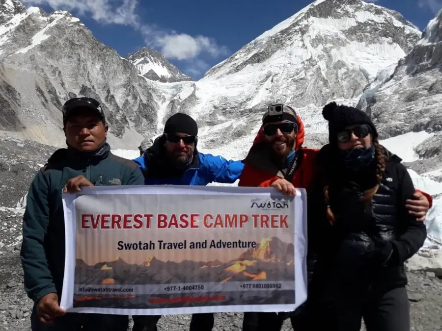 Everest Base Camp trek group with Swotah Travel