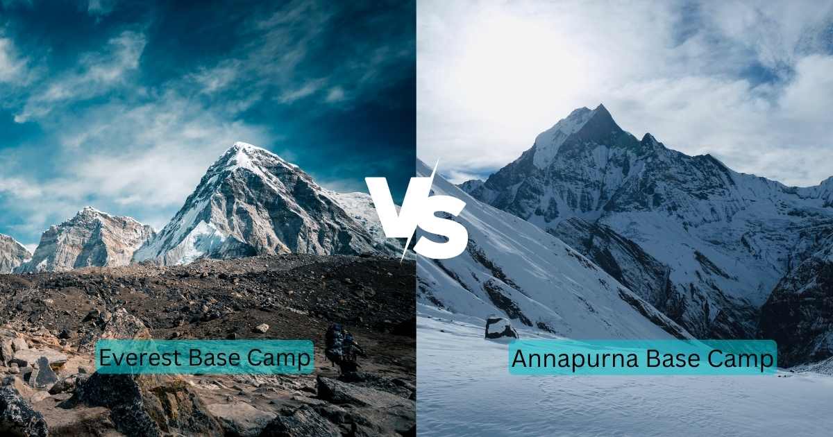 Everest Base Camp vs Annapurna Circuit trekking route comparison in Nepal