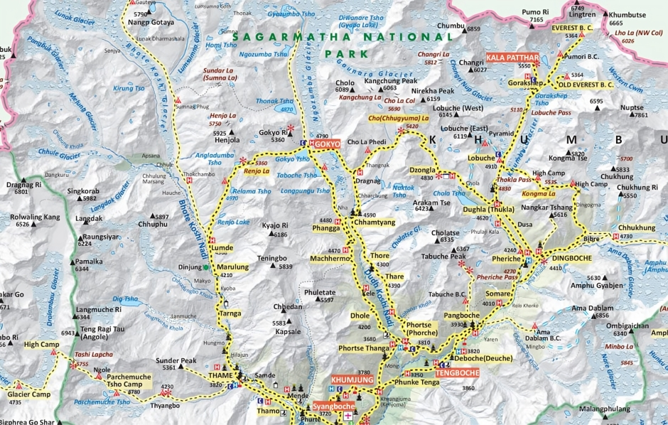 Everest Base Camp Trek Map