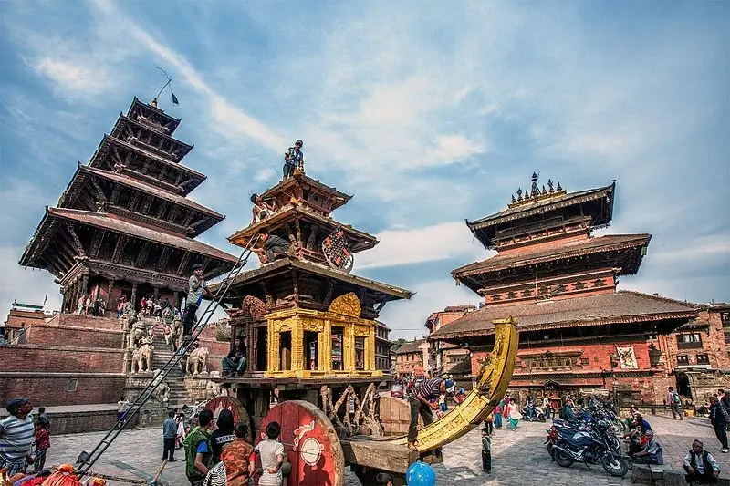 Chariot in Bisket Jatra