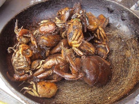 Kekhada chutney crab Tharu dish