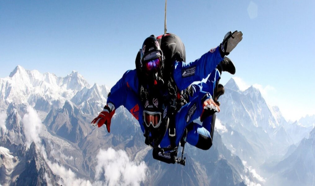 Sky-dive on the Everest