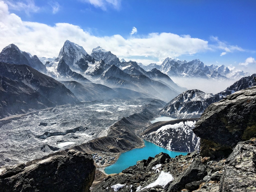 Views of Gokyo Lakes from Gokyo Ri